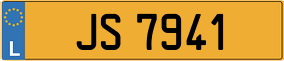 Trailer License Plate